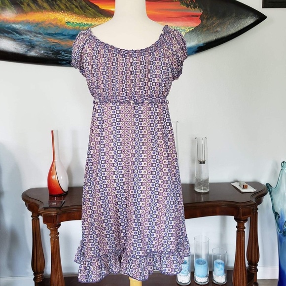 Max studio women's stretch peasant dress - Picture 3 of 8